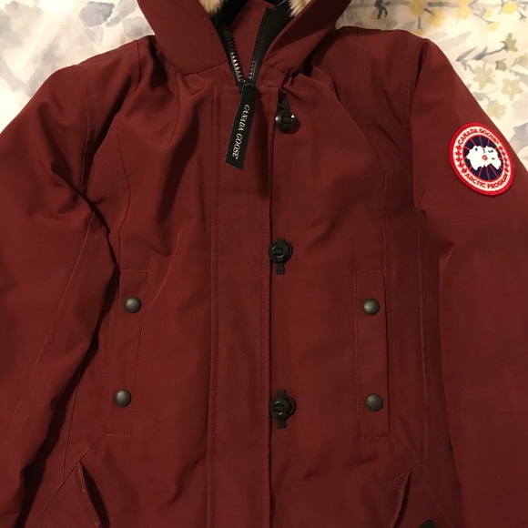 Canada Goose Women XS Kensington Parka Bordeaux Red - Picture 6 of 11